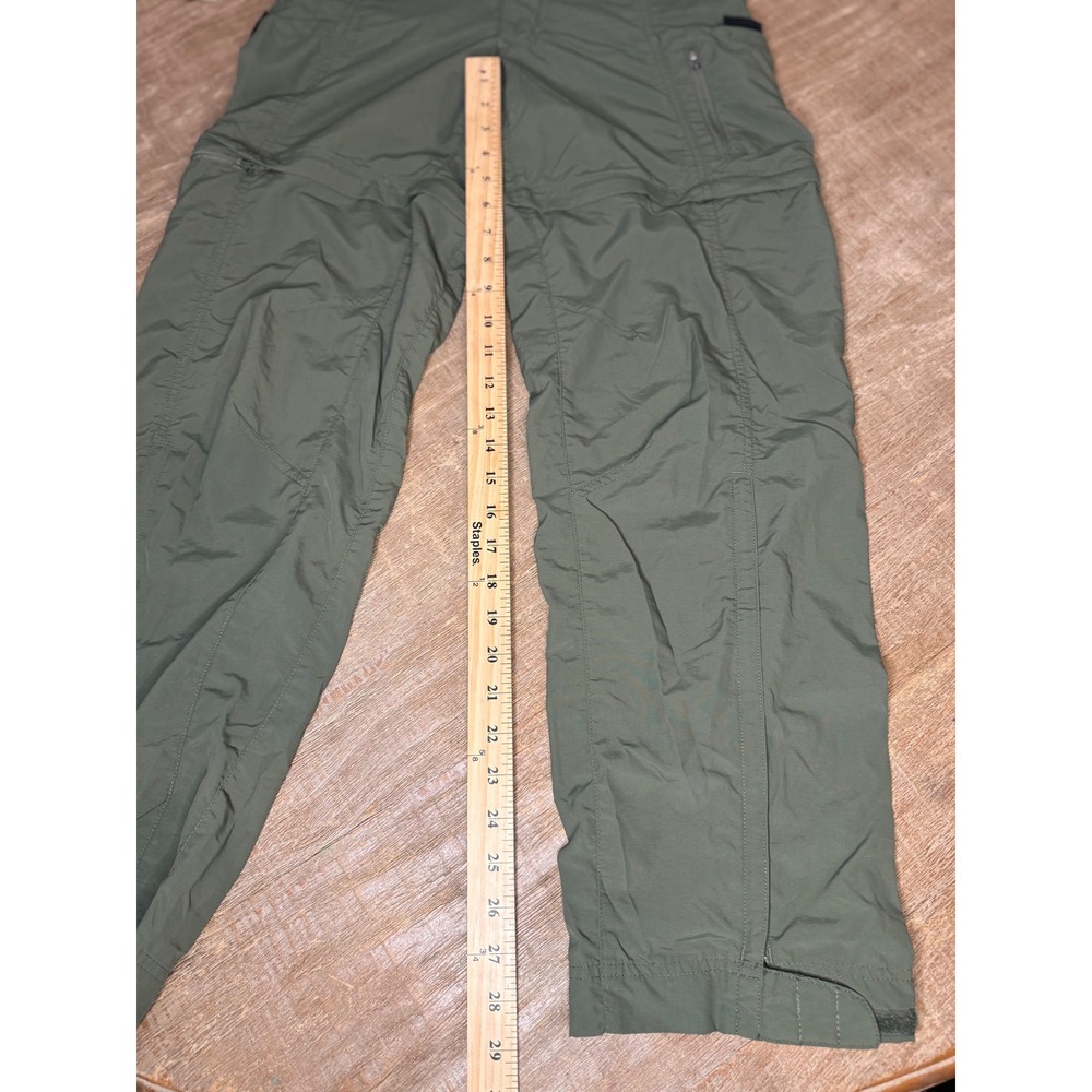 REI Women's 4 Convertible Hiking Pants olive Nylon Lightweight Cargo gorpcore - Picture 9 of 9